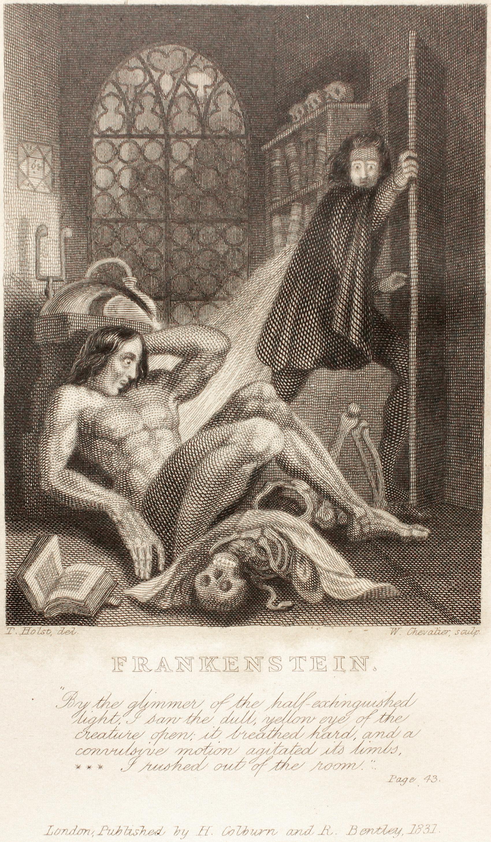 Mary SHELLEY. Frankenstein : Ou le Prométhée moderne. 1839 - 3E ÉDITION 4E IMPRESSION en vente 4