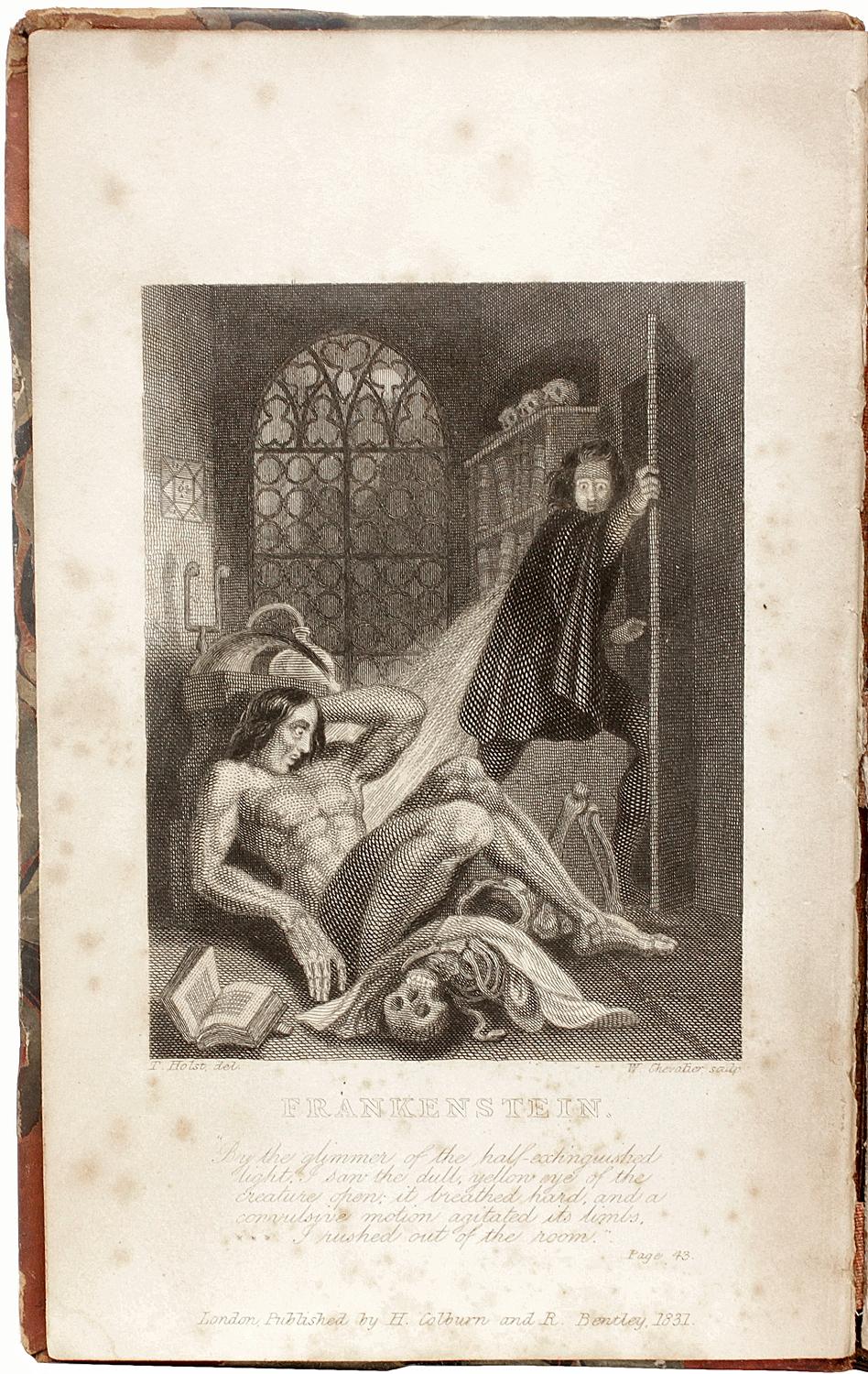Mary SHELLEY. Frankenstein : Ou le Prométhée moderne. 1839 - 3E ÉDITION 4E IMPRESSION Bon état - En vente à Hillsborough, NJ