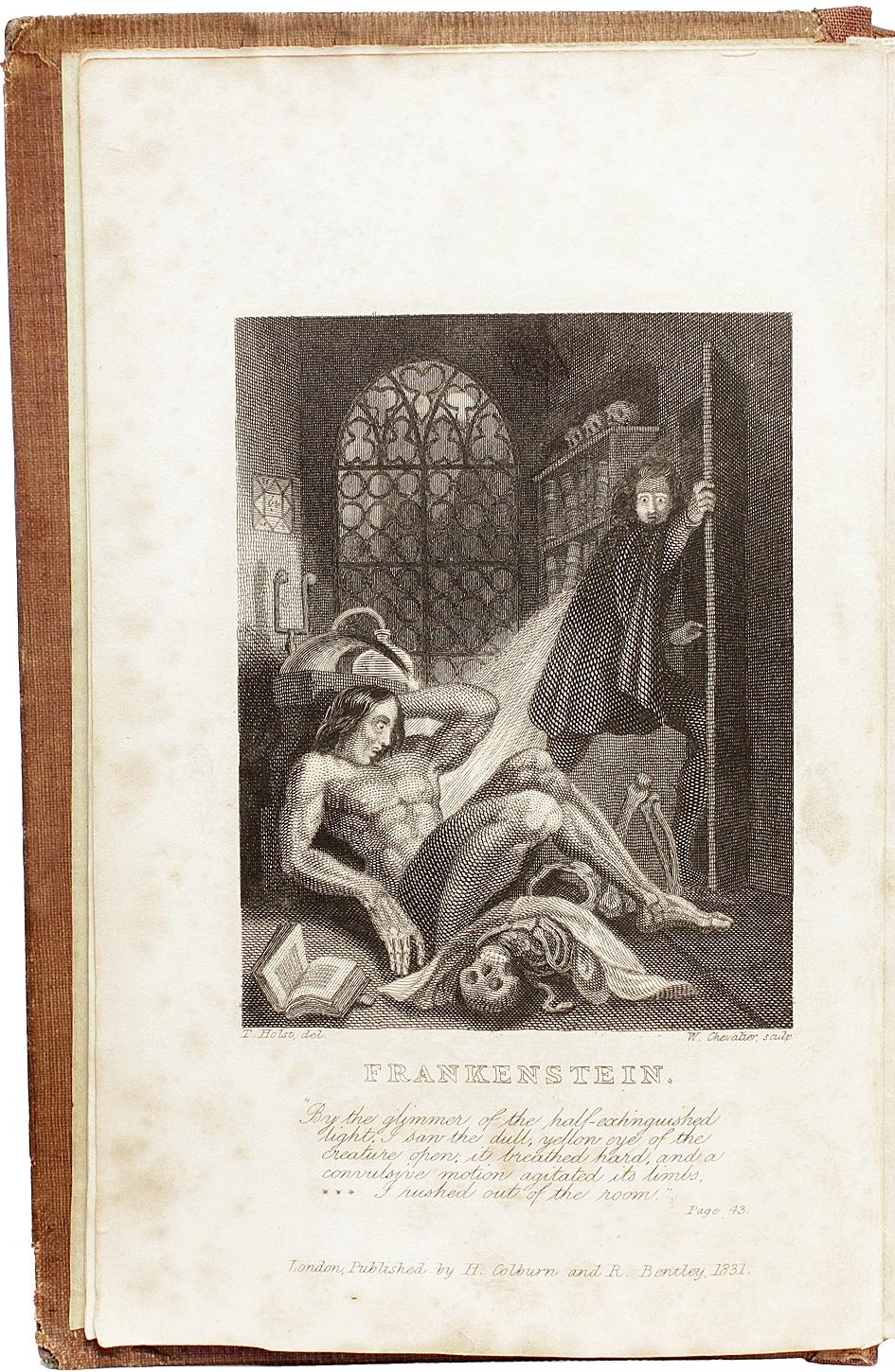 Mary SHELLEY. Frankenstein : Ou le Prométhée moderne. 1839 3E ÉDITION 4E IMPRESSION. Bon état - En vente à Hillsborough, NJ