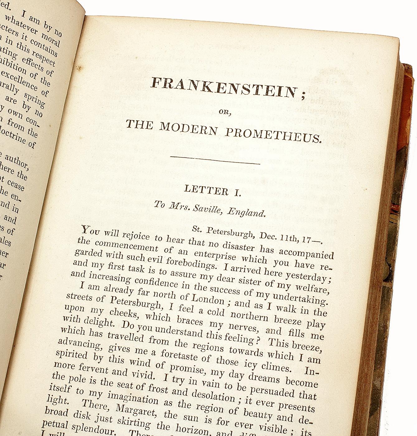 Mary SHELLEY. Frankenstein : Ou le Prométhée moderne. 1839 - 3E ÉDITION 4E IMPRESSION en vente 2