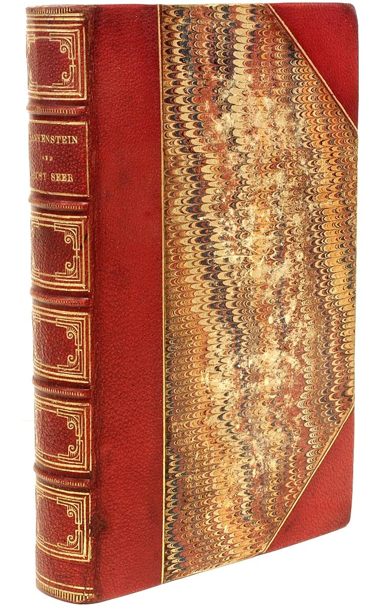 AUTHOR: SHELLEY, Mary Wollstonecraft - Frederick Schiller. 

TITLE: Frankenstein: Or, The Modern Prometheus - bound with - The Ghost-Seer.

PUBLISHER: London: Richard Bentley, 1839.

DESCRIPTION: THIRD EDITION, FOURTH PRINTING, of the first