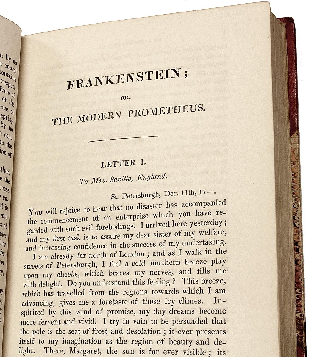 Mary Shelley, Frankenstein, Third Edition, Fourth Printing - 1839 In Good Condition In Hillsborough, NJ