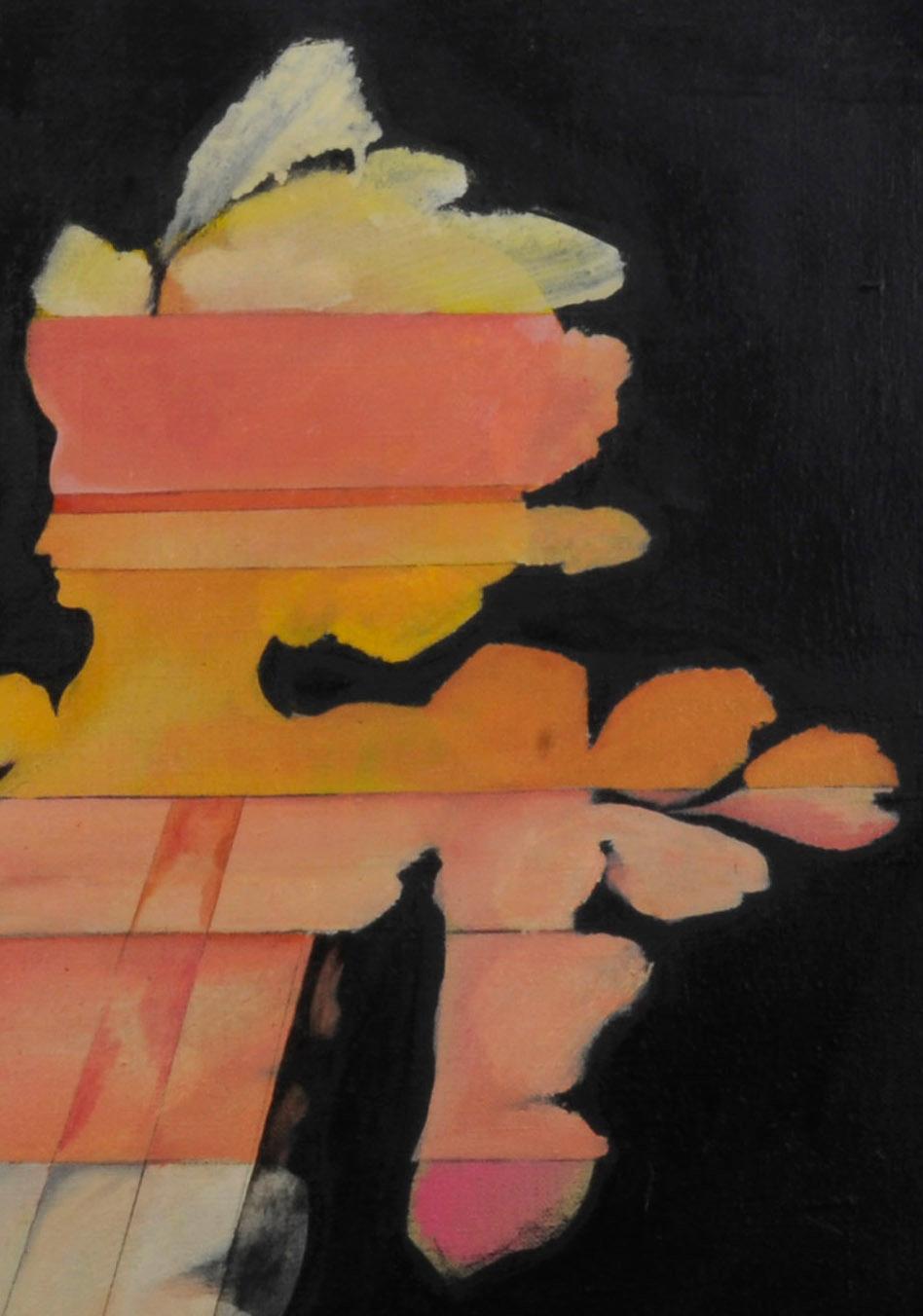 Mujer con ramo (Lady Liberty a la luz de la luna) - Painting de Mary Spain
