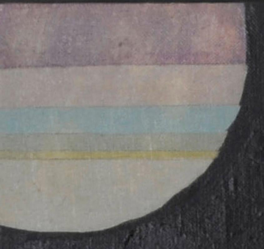 Mujer con ramo (Lady Liberty a la luz de la luna)
Óleo sobre lienzo, 1974
Firmado y fechado por el artista en la parte inferior central (ver foto)
Titulado a lápiz en el bastidor, verso
Alojado en el marco de madera original realizado por el artista