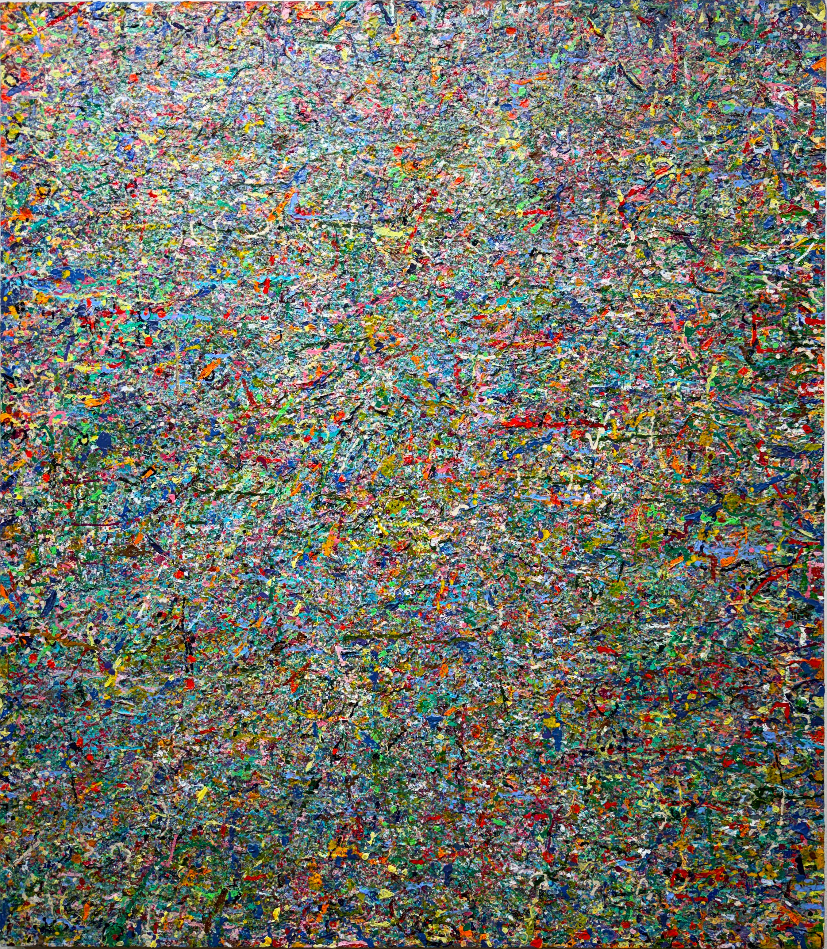 Mary Strasevicius - Identity Crisis, Brightly Colored Abstract Painting ...