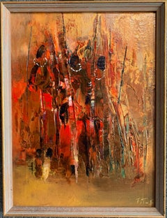Brothers - Mary Titus - Abstract Painting - Oil On Canvas