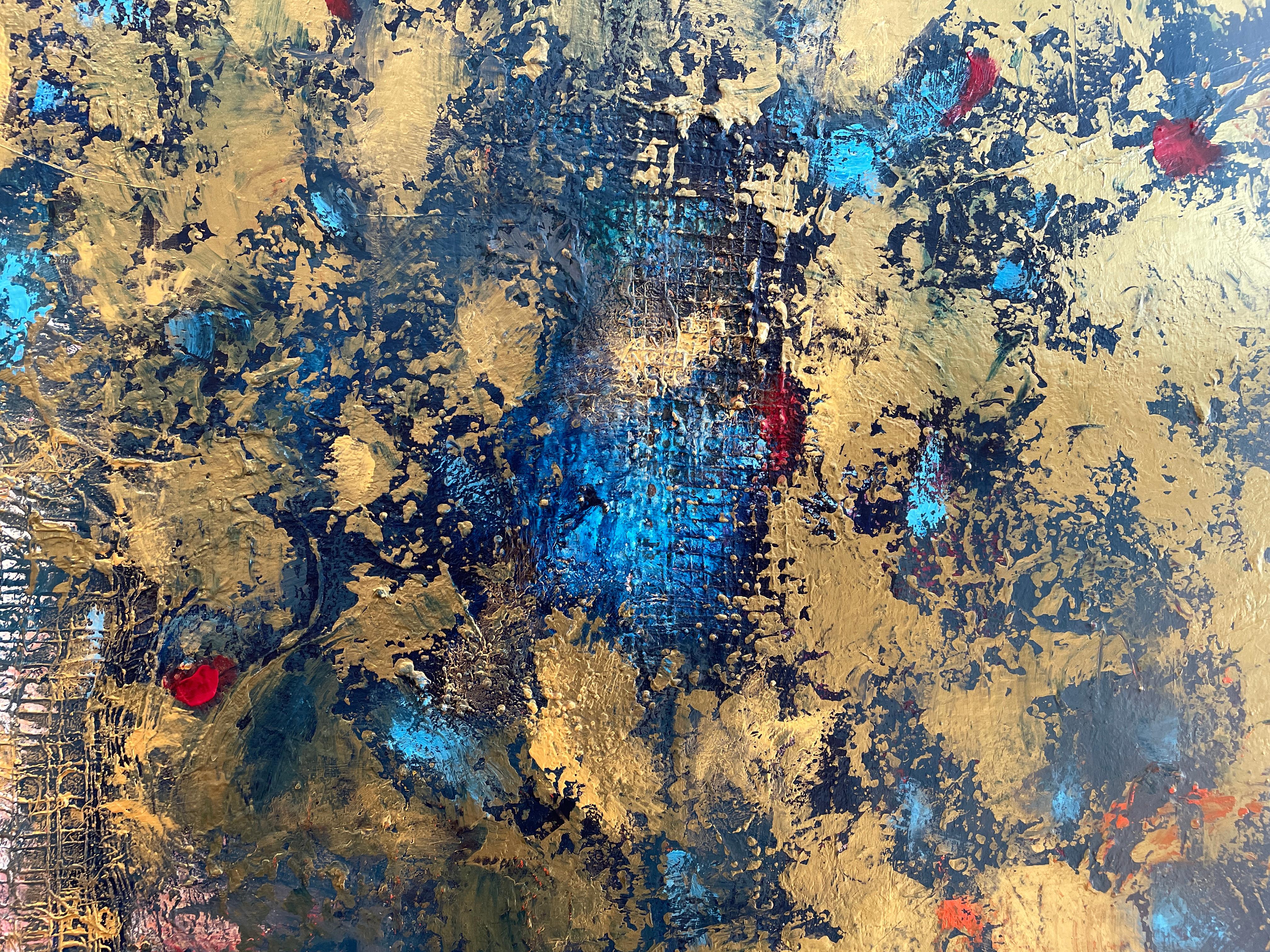 „Konciousness“ von Mary Titus - Großes strukturiertes Gemälde des abstrakten Expressionismus 2