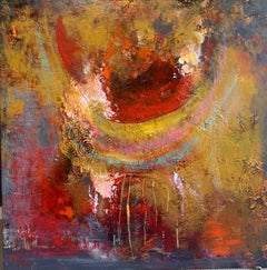 Peinture abstraite technique sur toile « Dream Catcher » de Mary Titus