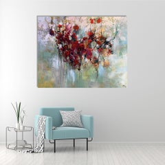 Flirtation - Mary Titus - Abstract Painting - Oil on canvas