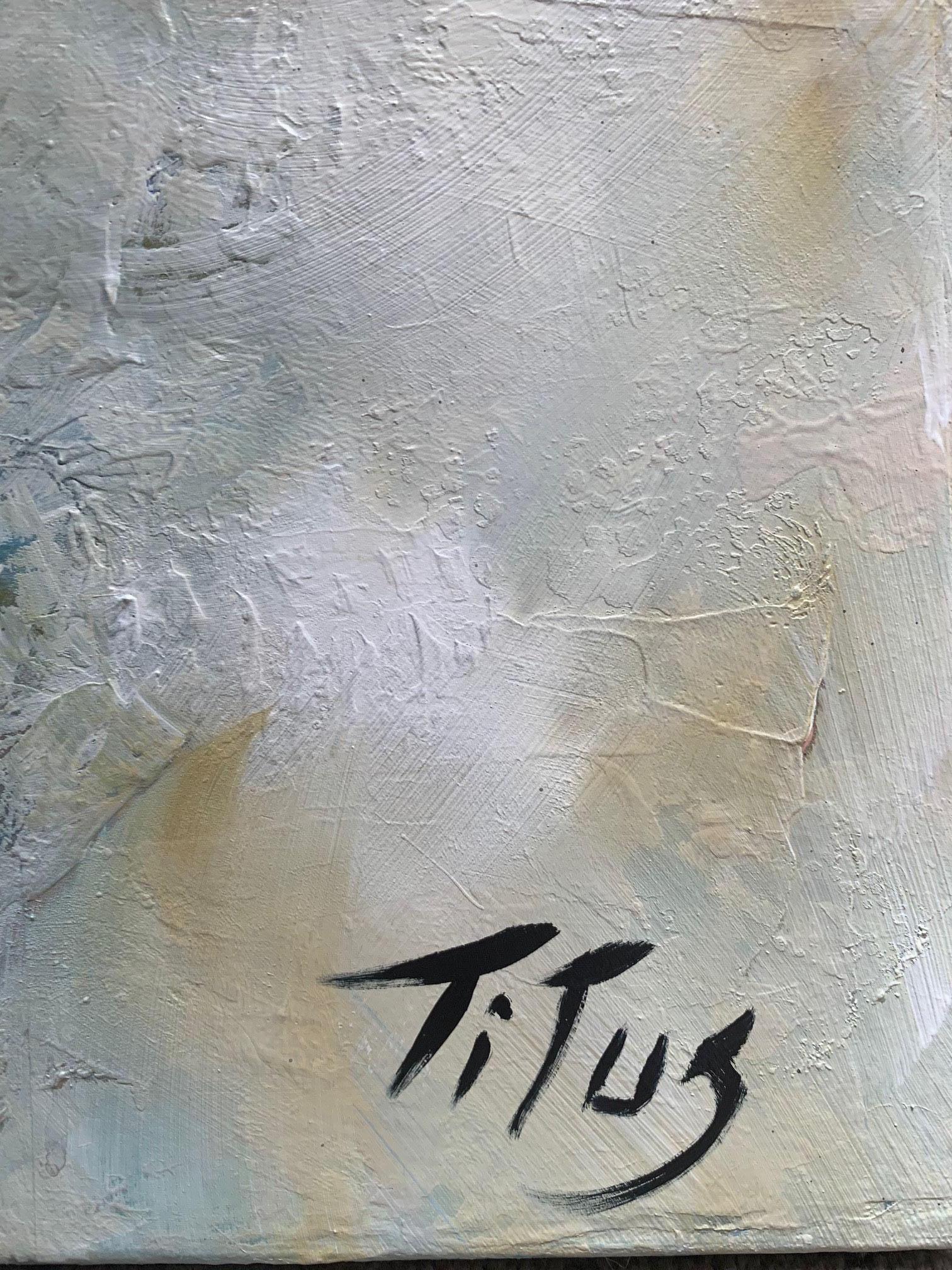 Flirtation - Mary Titus - Abstract Painting - Oil on canvas 1