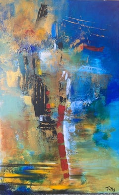 Sudden breeze - Mary Titus - Abstract Painting - Acrylic On Canvas
