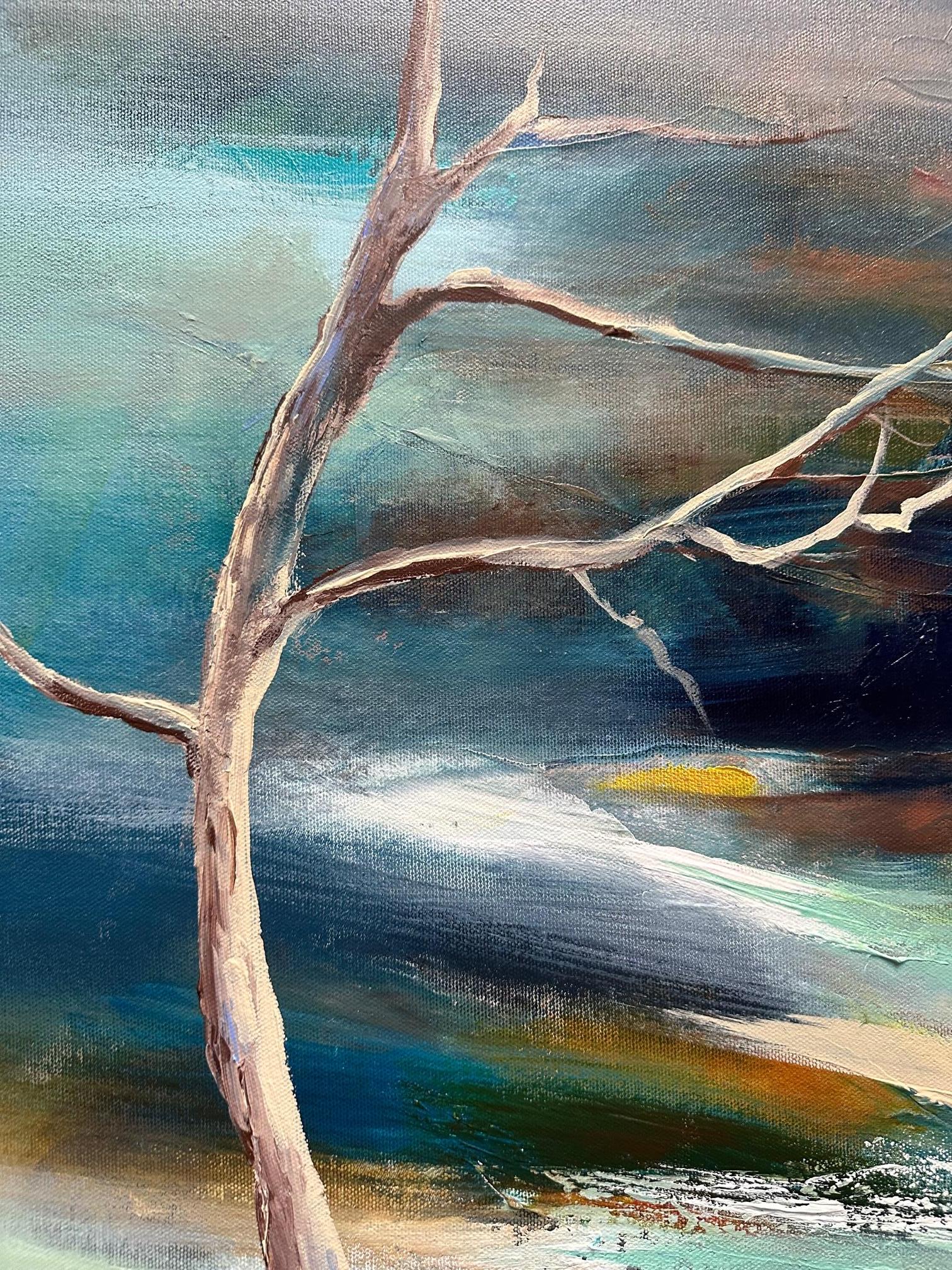 El árbol - Mary Titus - Pintura abstracta de paisaje 2