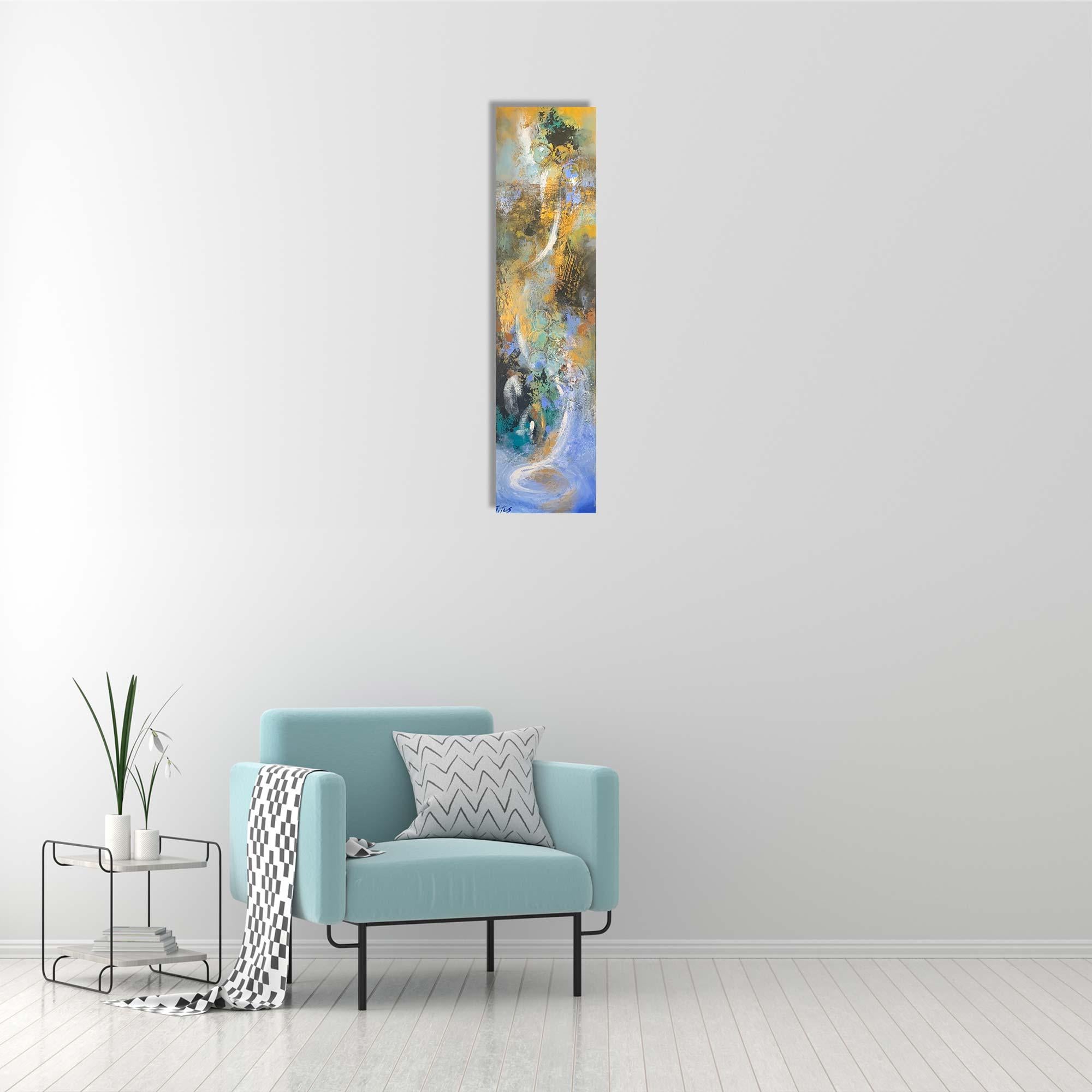 Touching - Mary Titus - Abstract Painting - Mixed Media On Canvas 1