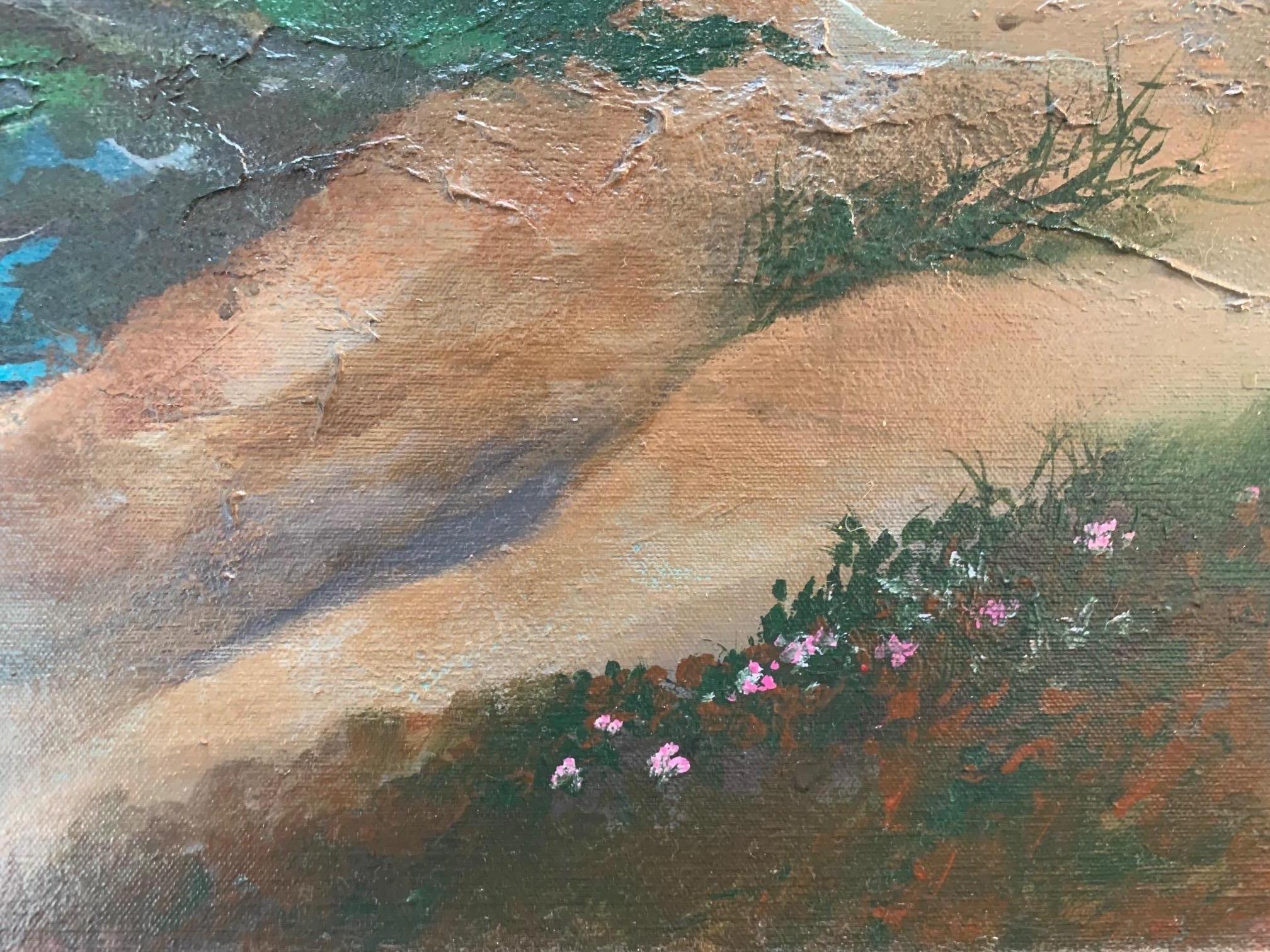 Tree And Ocean Painting - Mary Titus - Abstract Painting - Oil On Canvas 3