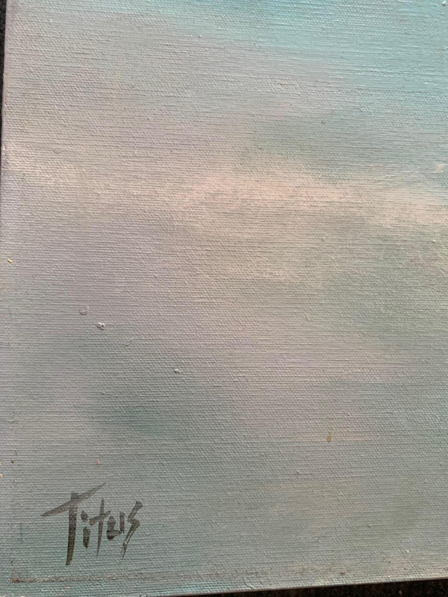 Tree And Ocean Painting - Mary Titus - Abstract Painting - Oil On Canvas 5