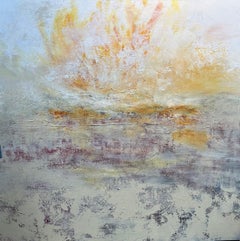Peinture abstraite - ciel blanc - Mary Titus