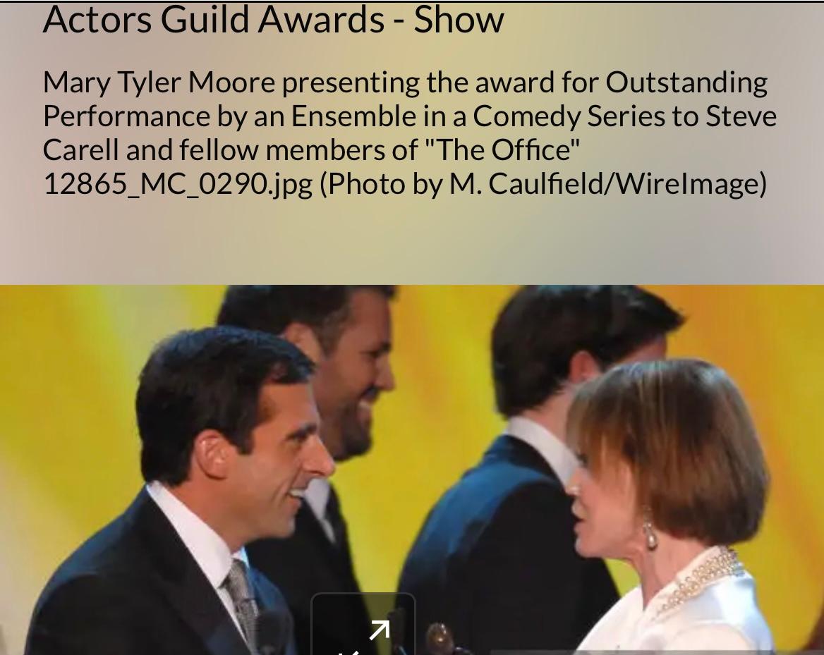 Orecchini Mary Tyler Moore con foto Orecchini con perle finte da 2,25