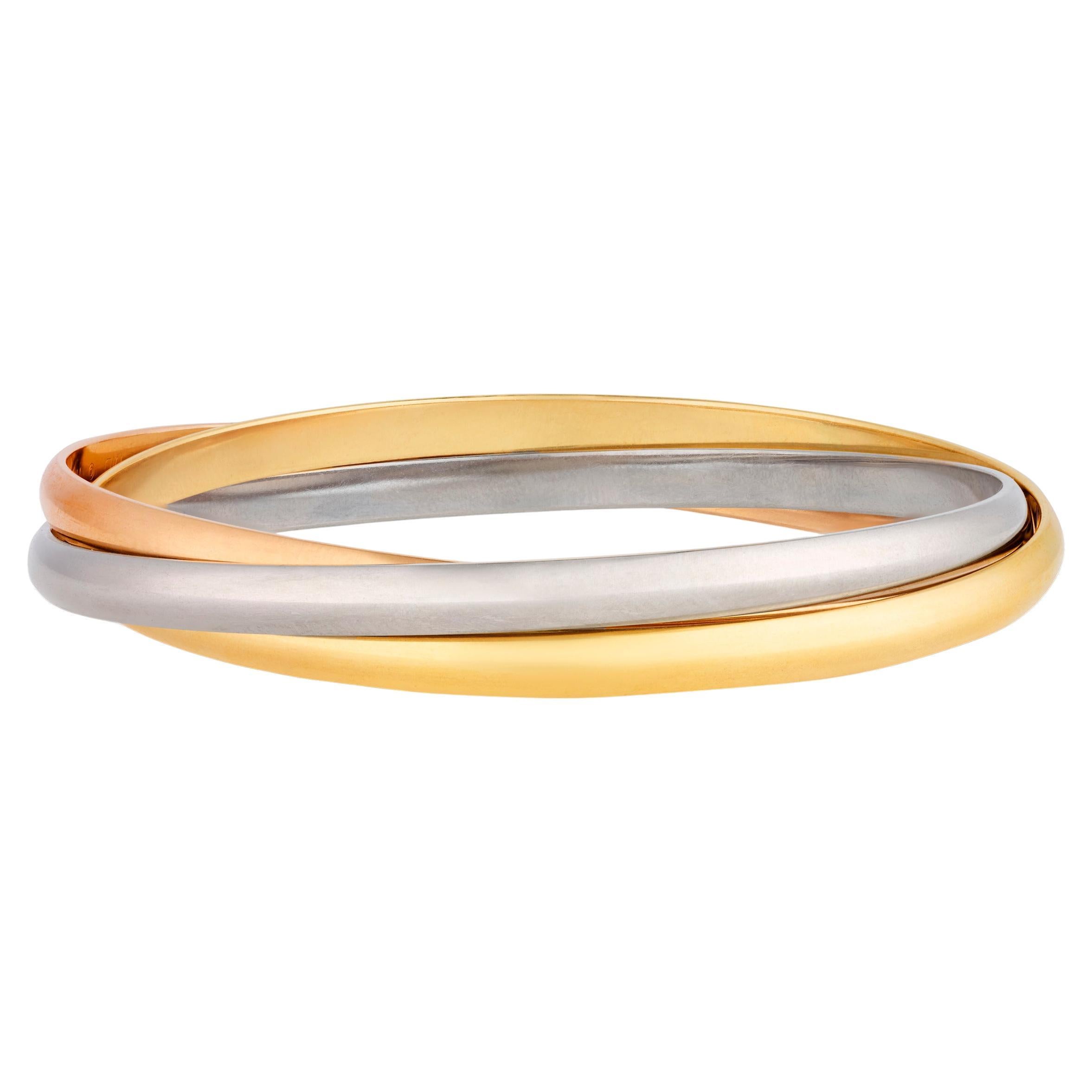 Mary Tyler Moore's Cartier Gold Trinity-Armband im Angebot