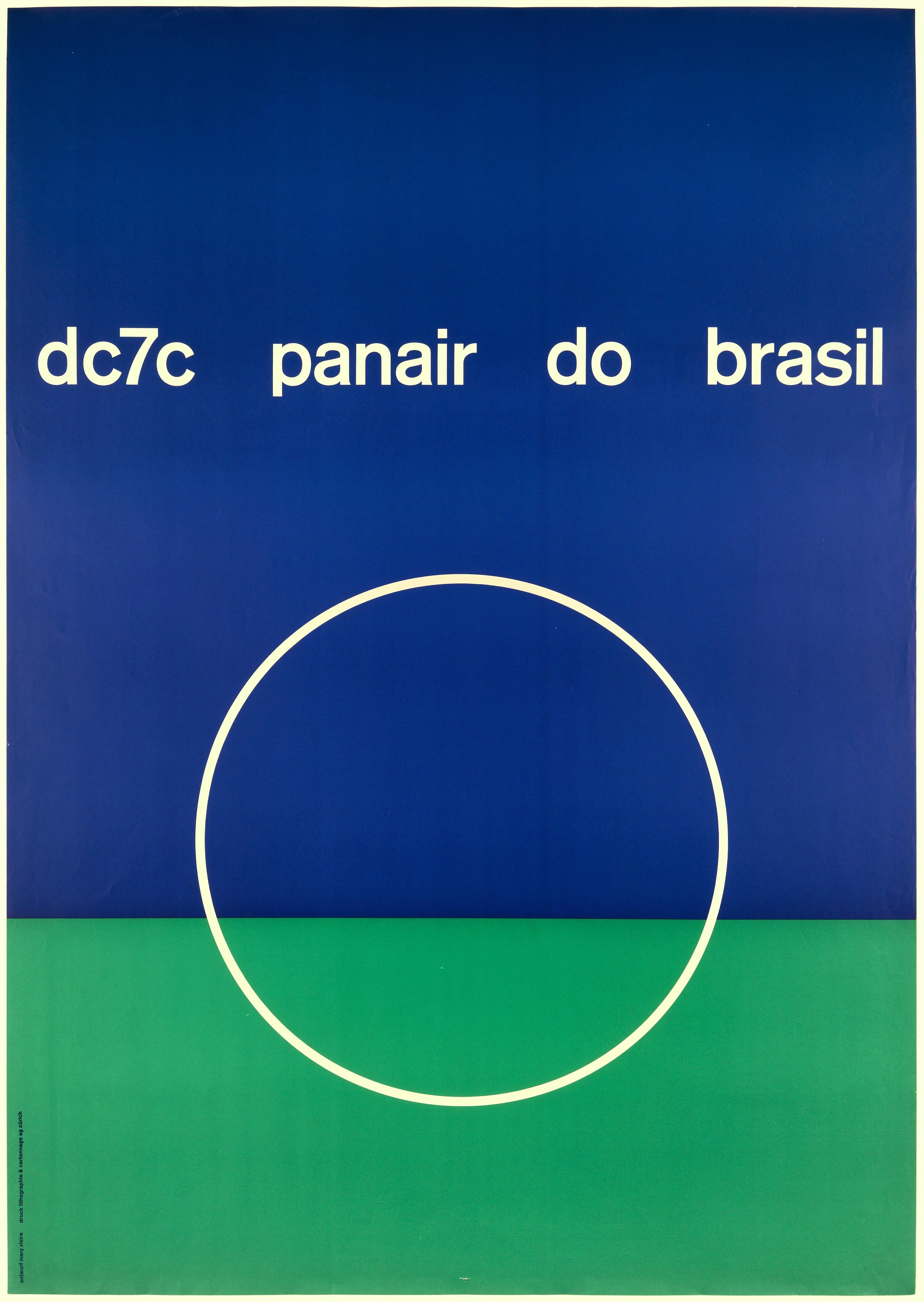 Mary Vieira - Panair do Brasil, DC7-C – Original Swiss Vintage Poster For  Sale at 1stDibs | mary vieira, mary brasil, vieira brasil