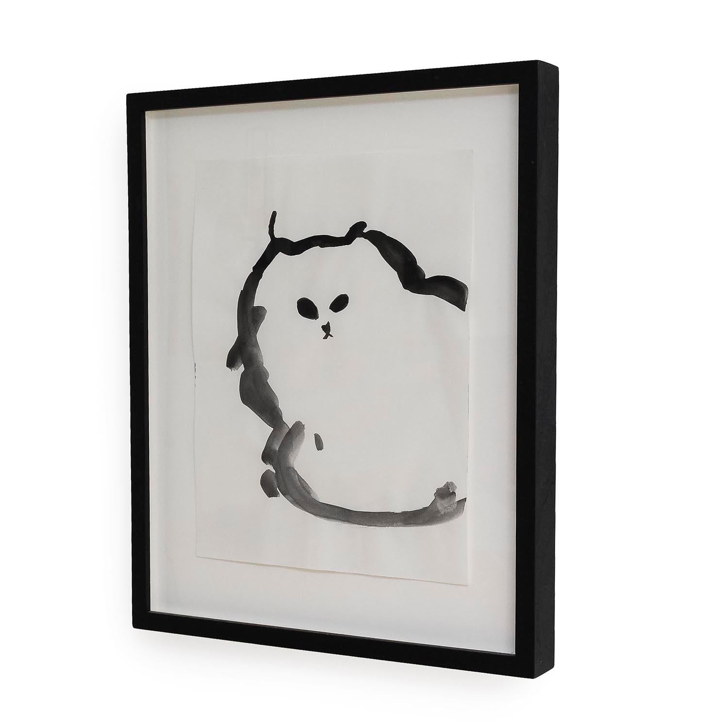 White Cat III Painting by Mary Weatherford (INV# NP4053) For Sale 1