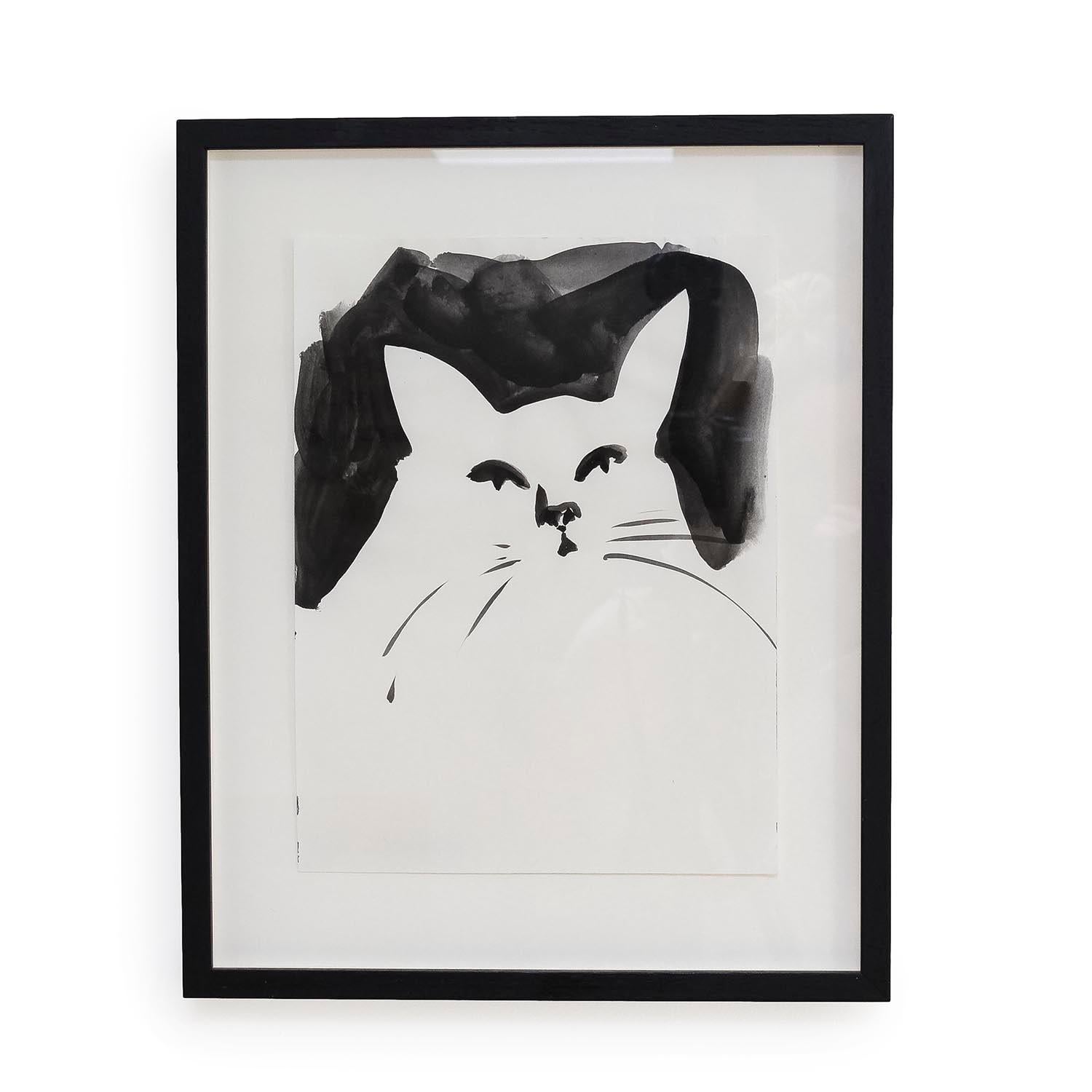 White Cat Painting II by Mary Weatherford (INV# NP4052)