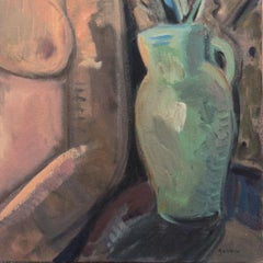 'Women in Interior', Large Oil, California Woman artist studied with Picasso