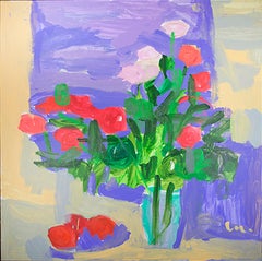 Roses du Jardin de Maman "Roses from Mom
s Garden" Acrylic by Maryam Alakbarli