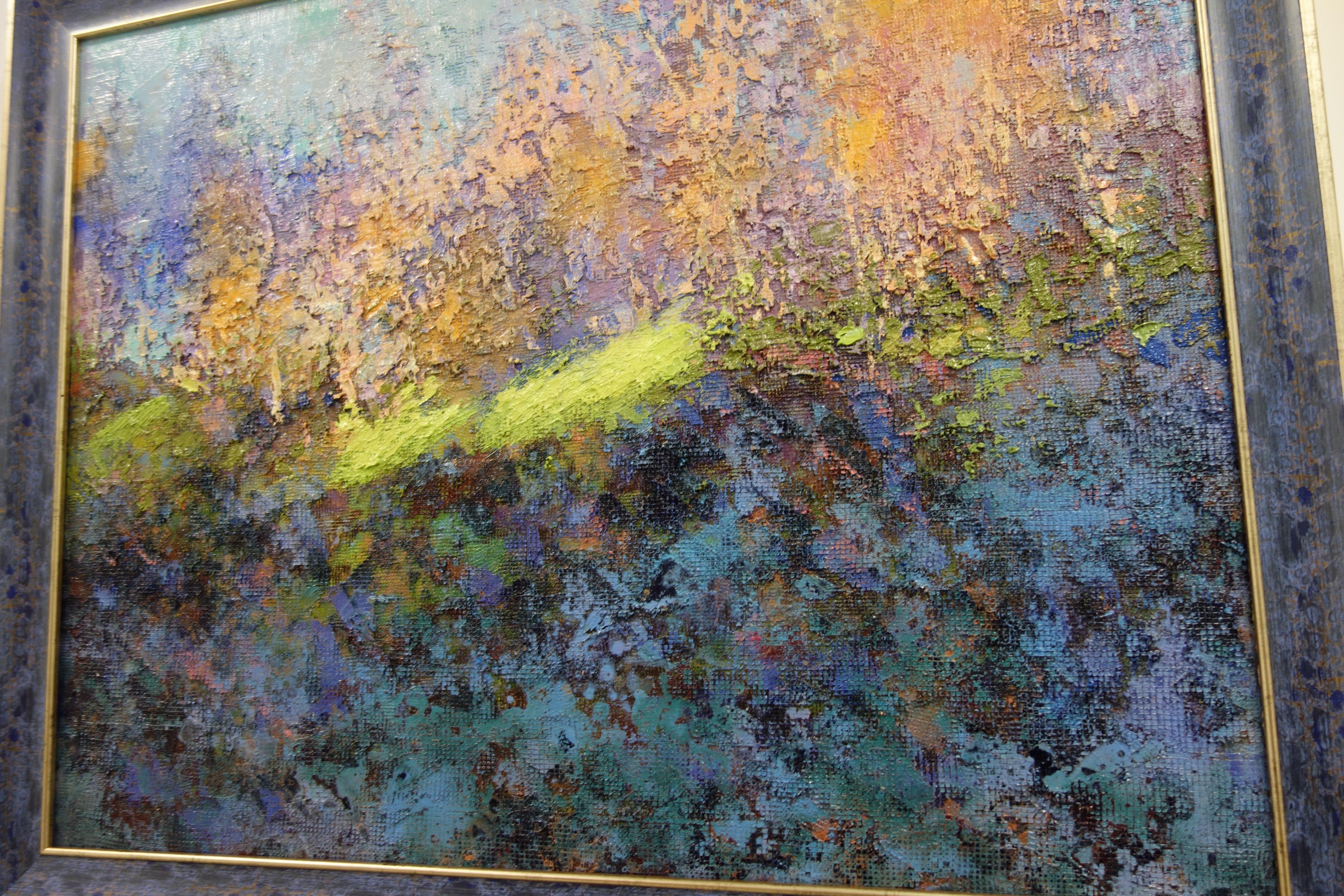 La obra fue creada en la naturaleza bajo la inspiración de la belleza del paisaje ucraniano.