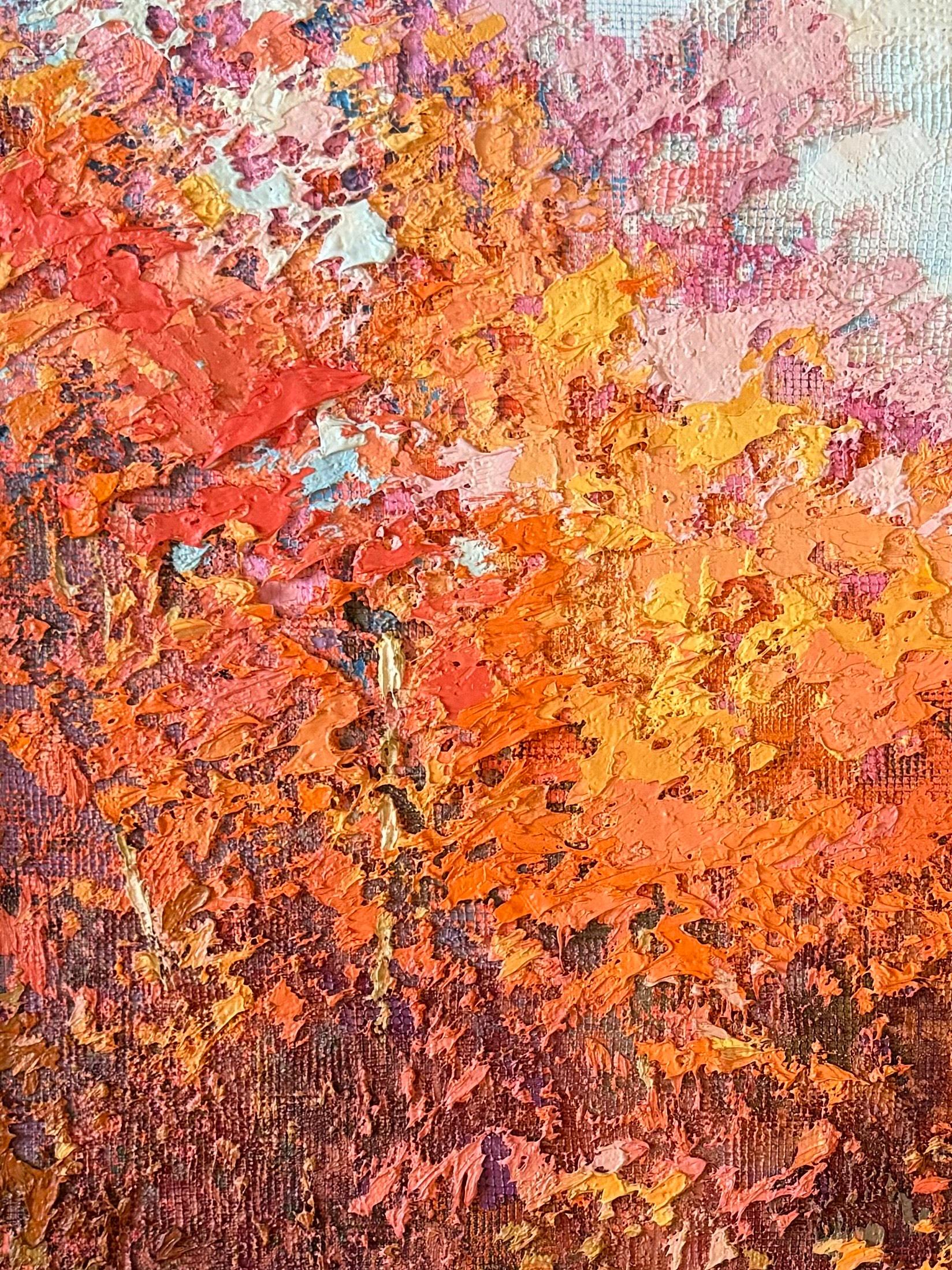 ''Octubre - Landscape Painting Marrón de Maryan Besaga