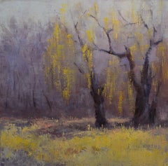 Spring Gold, Painting, Oil on Wood Panel
