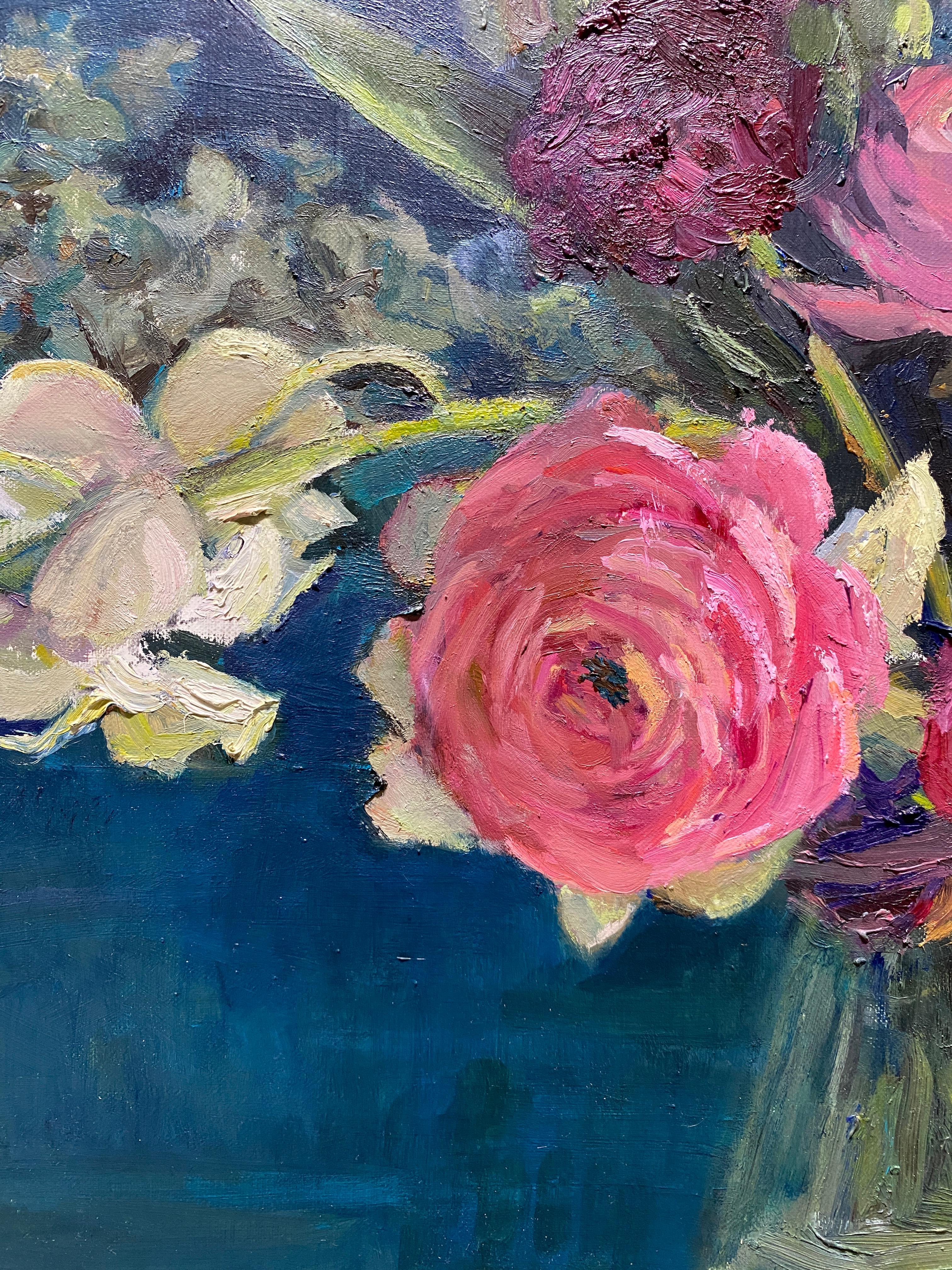 Splendore in rosa e verde in vendita 6