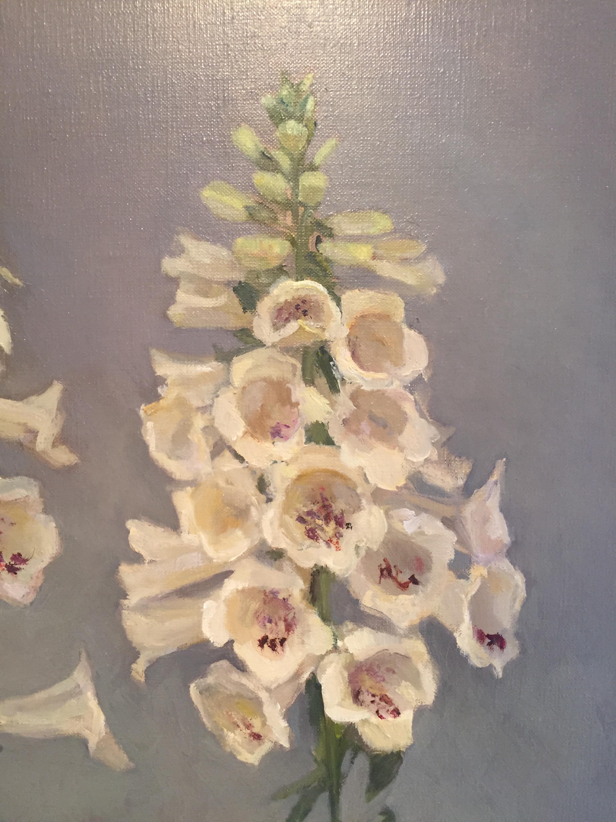 Stand Your Ground - Gray Still-Life Painting by Maryann Lucas