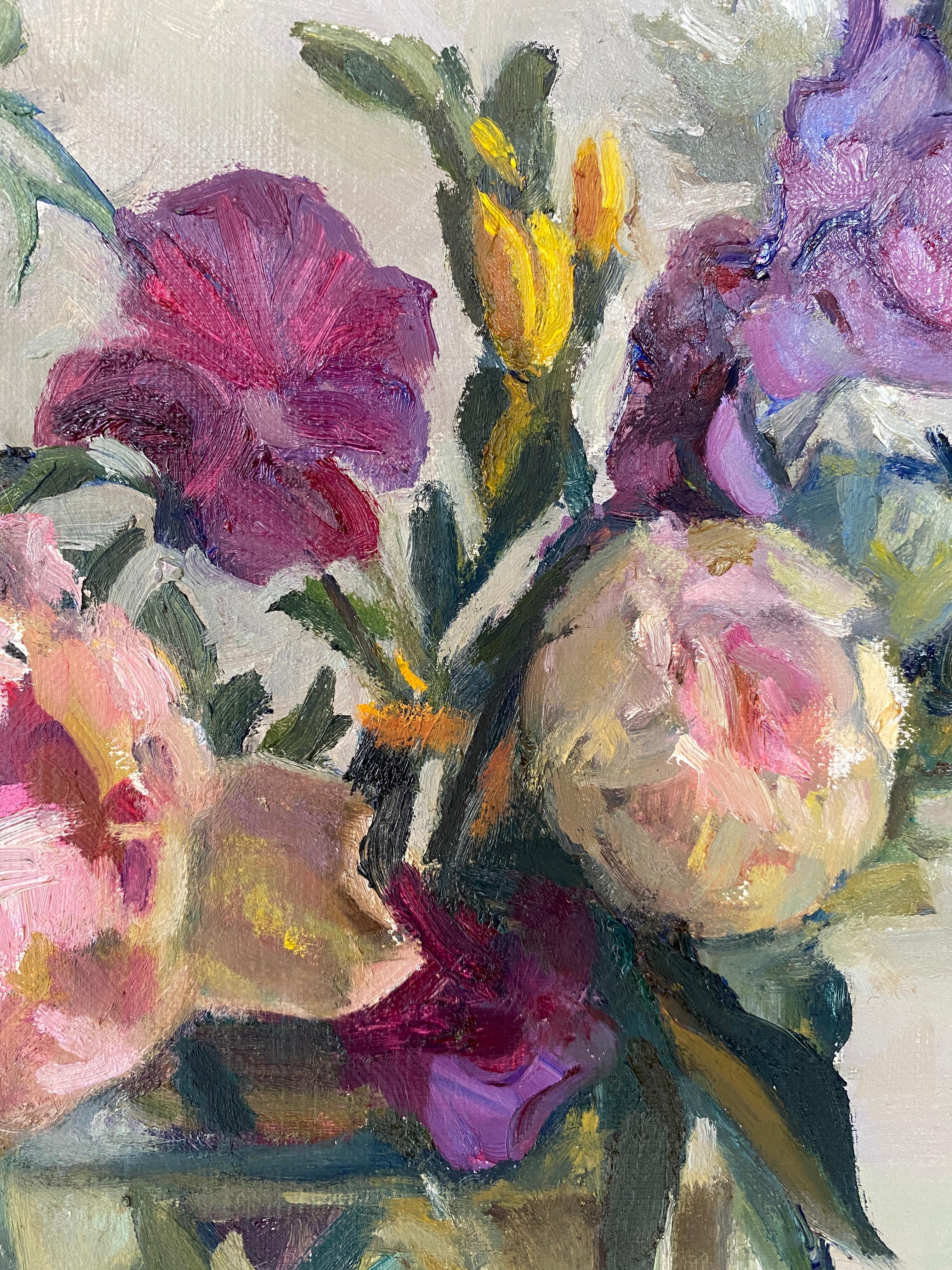 Sweet Peas and Peonies 1