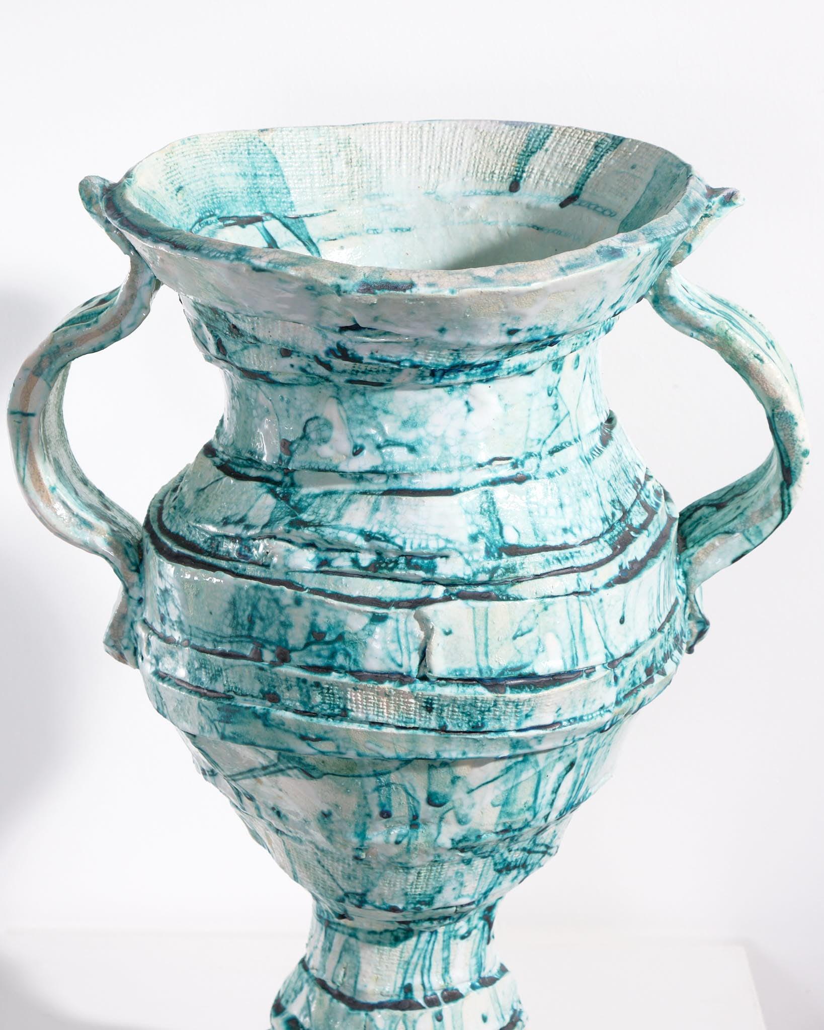 Maryanne Nicholls, Green Handled Vessel In Excellent Condition For Sale In London, GB