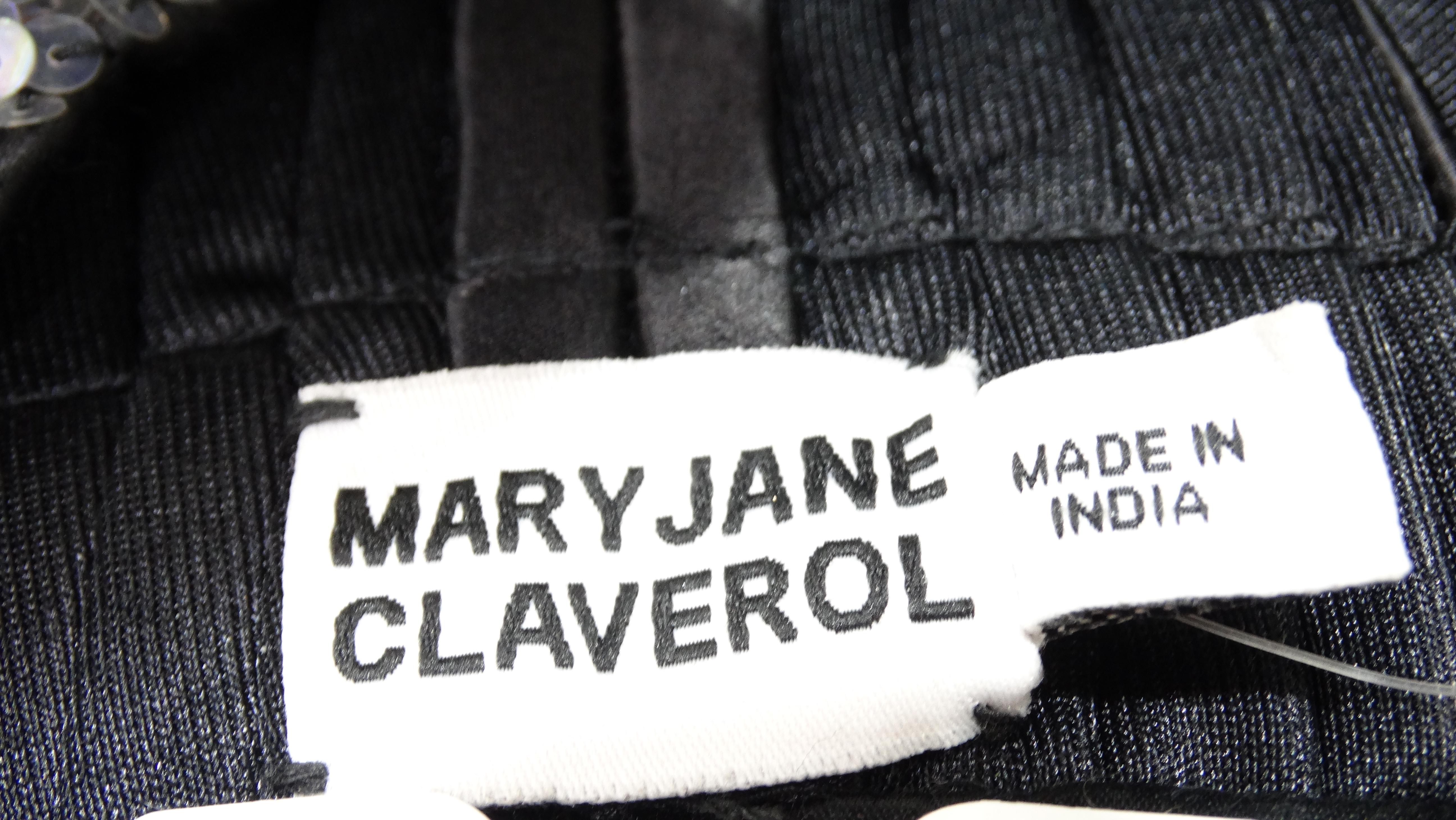 MaryJane Claverol Turbante de lentejuelas con cuentas 1