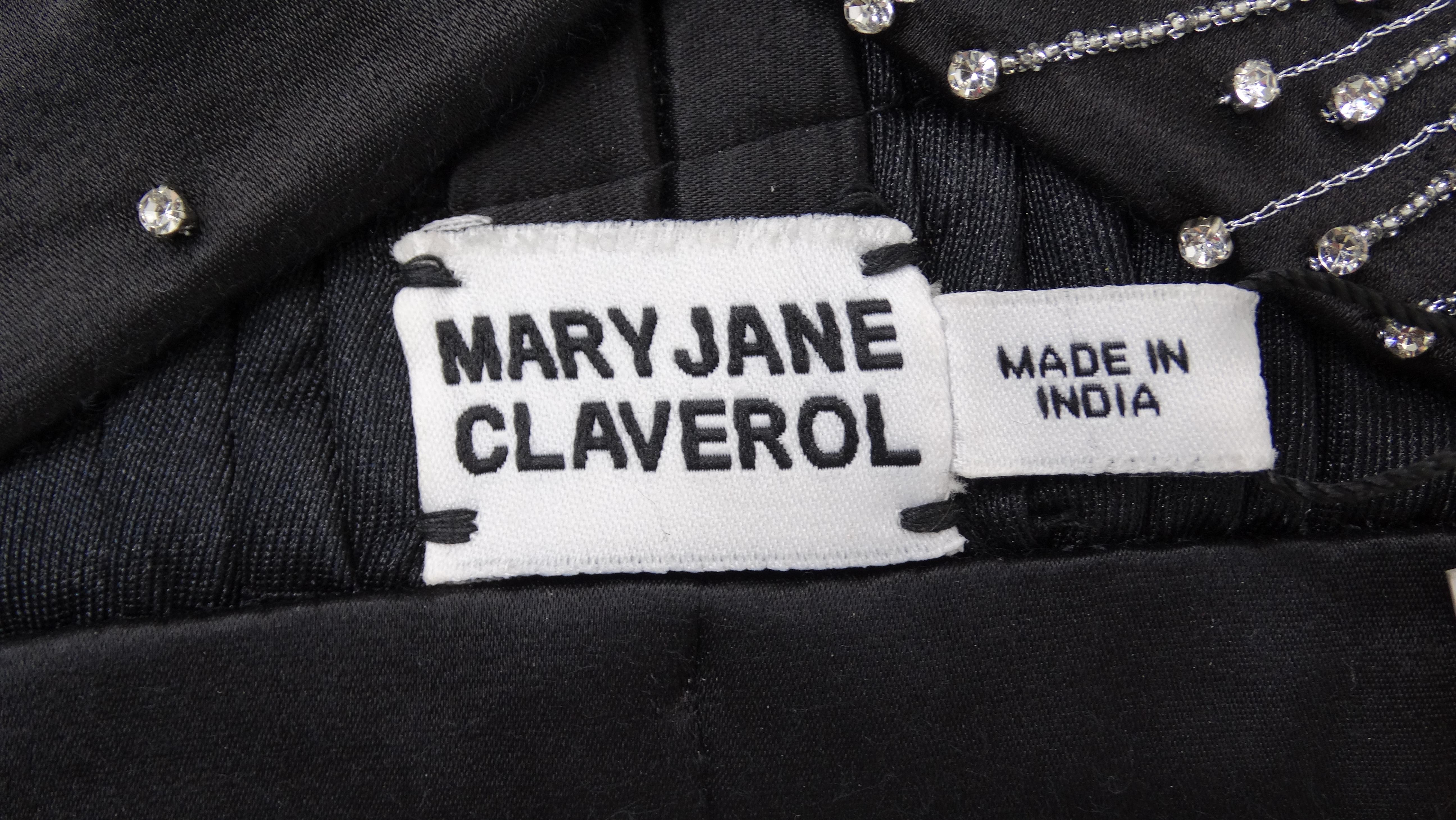 Women's or Men's Maryjane Claverol Black Midnight Stars Turban with Crystals