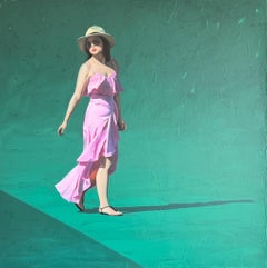 Eine dunkle Seite von Marylin Cavin - zeitgenössische Acrylmalerei von Menschen