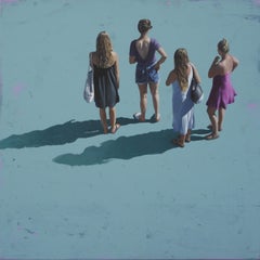 Slightly Dreaming - Marylin Cavin - pintura contemporánea de personas de la vida cotidiana