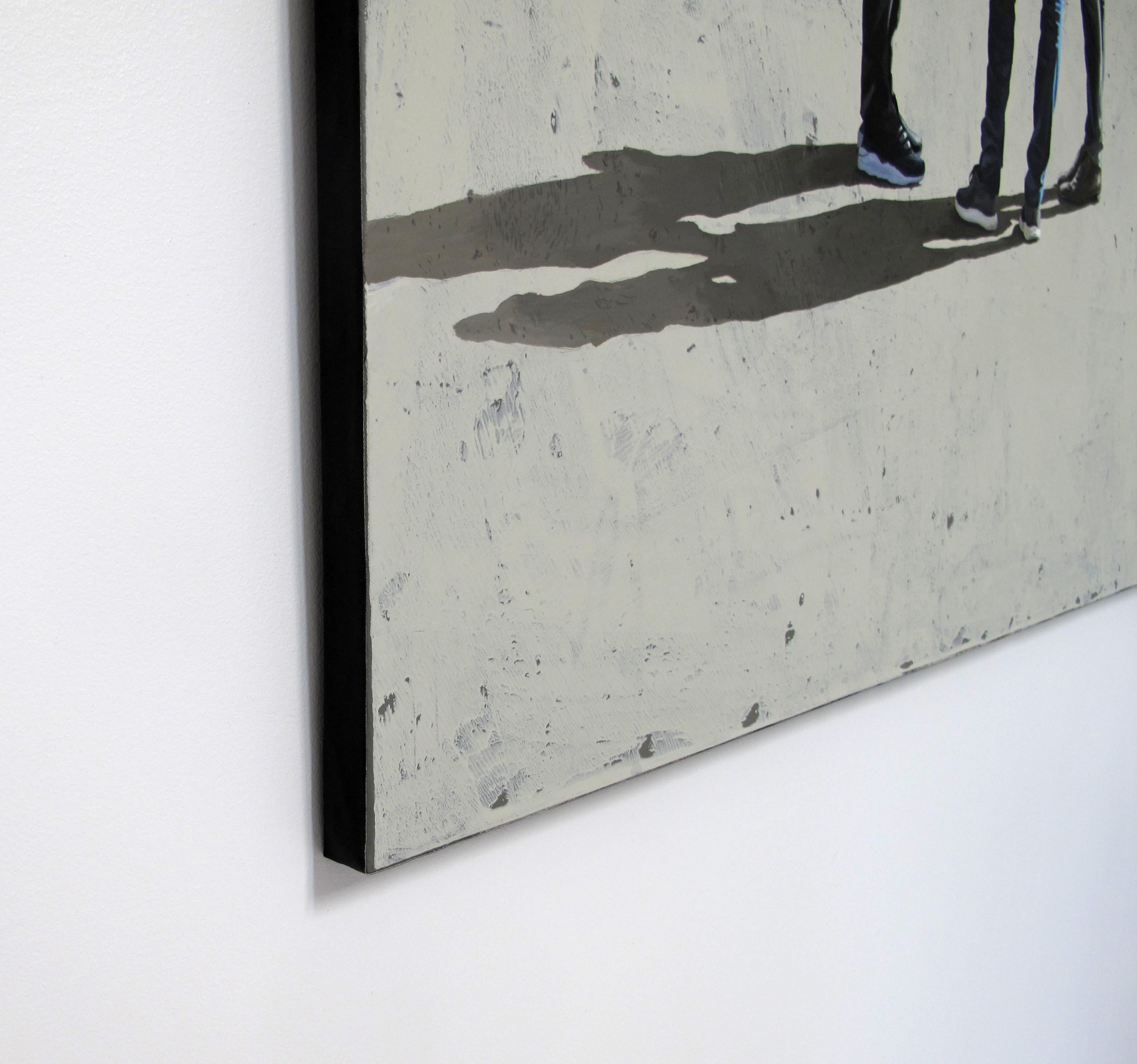 L'ora dei rumori leggeri - Marylin Cavin - pittura contemporanea di persone in vendita 5
