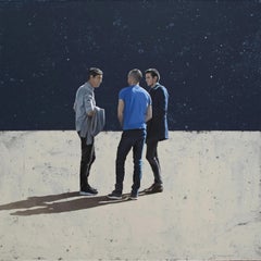 La hora de los ruidos ligeros - Marylin Cavin - pintura contemporánea de personas