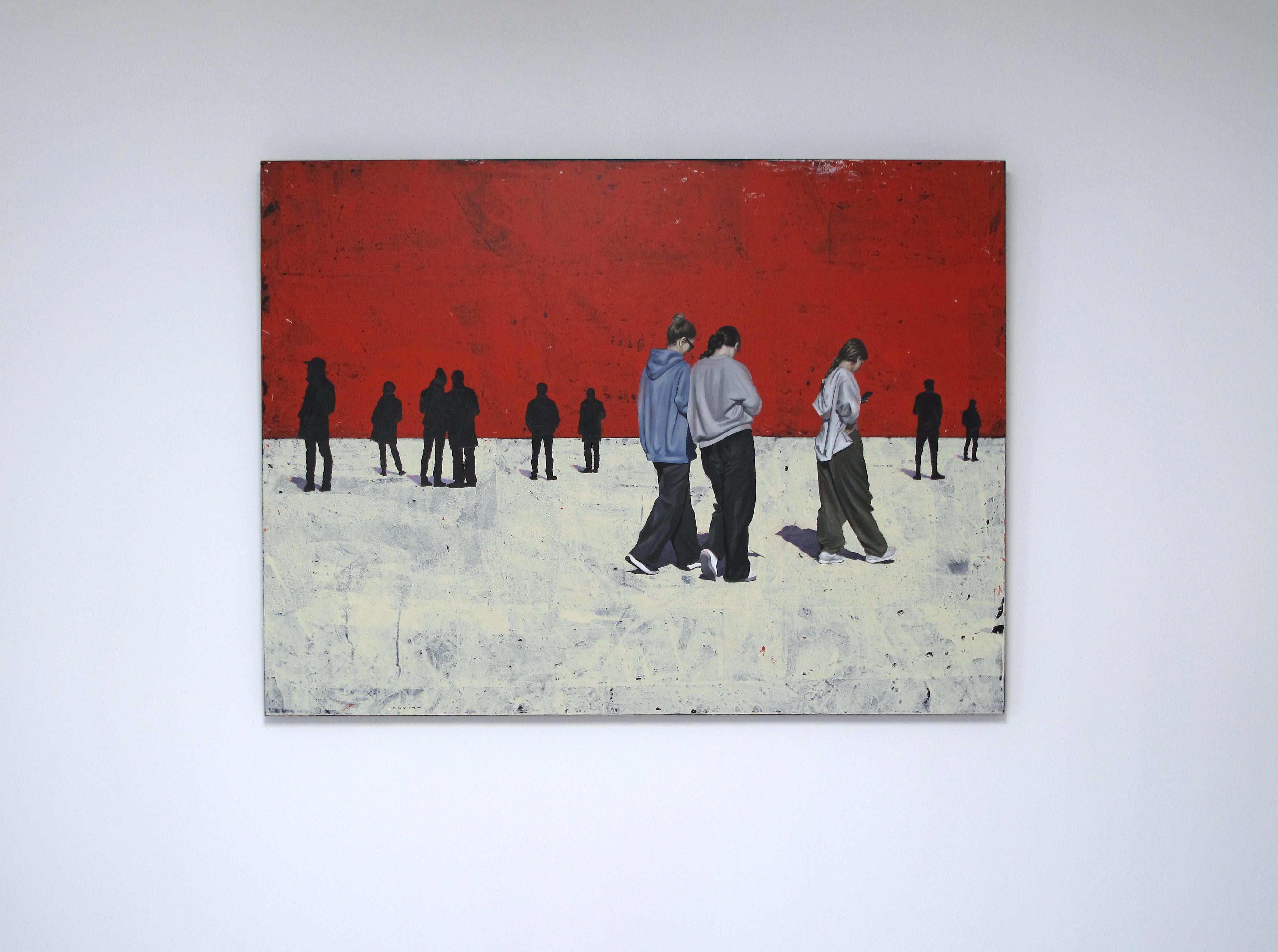 Vast and Flamboyant von Marylin Cavin - Acryl zeitgenössische Menschen Malerei im Angebot 10