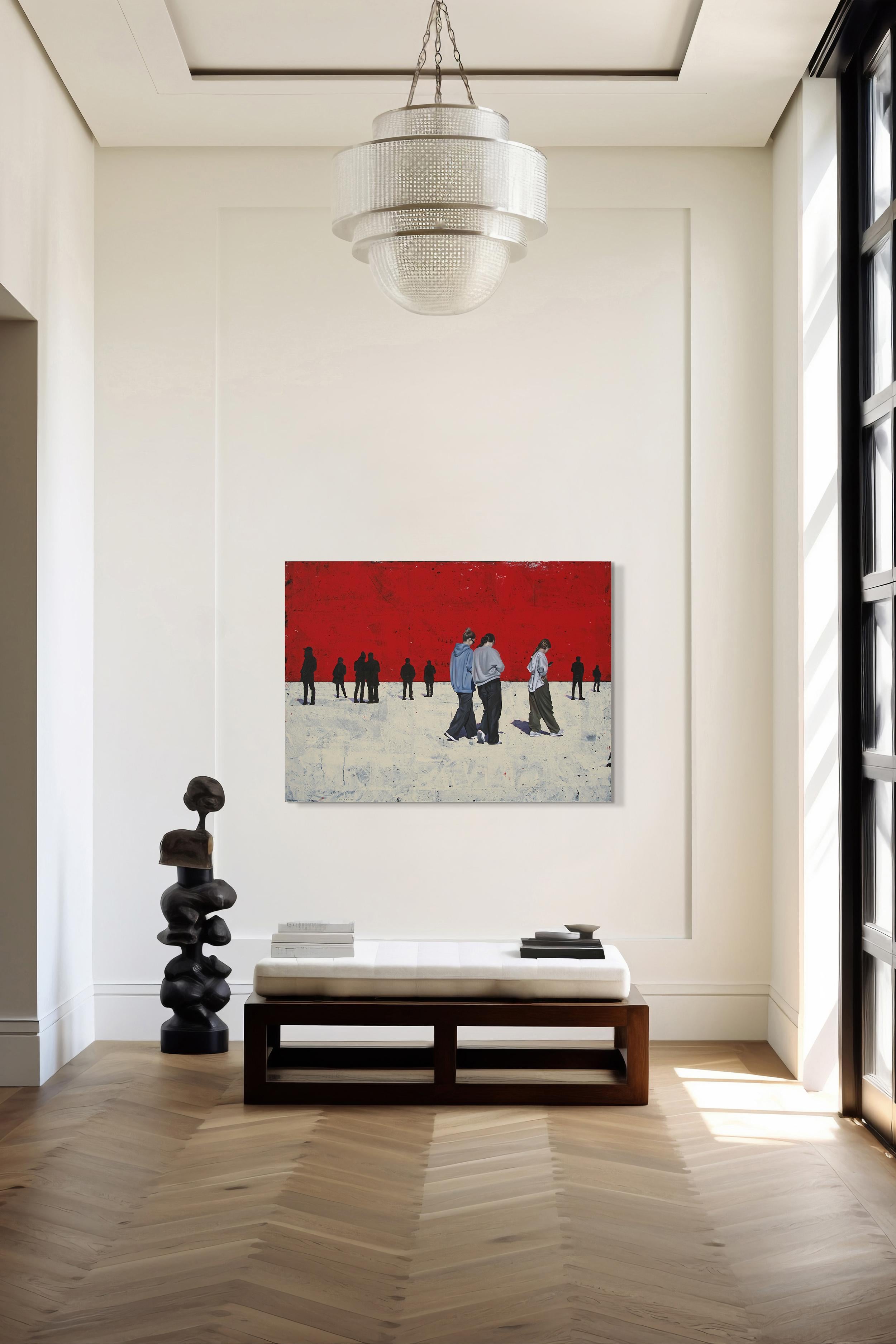 Vast and Flamboyant von Marylin Cavin - Acryl zeitgenössische Menschen Malerei im Angebot 8