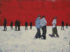 Vast and Flamboyant by Marylin Cavin - acrylic contemporary people painting
