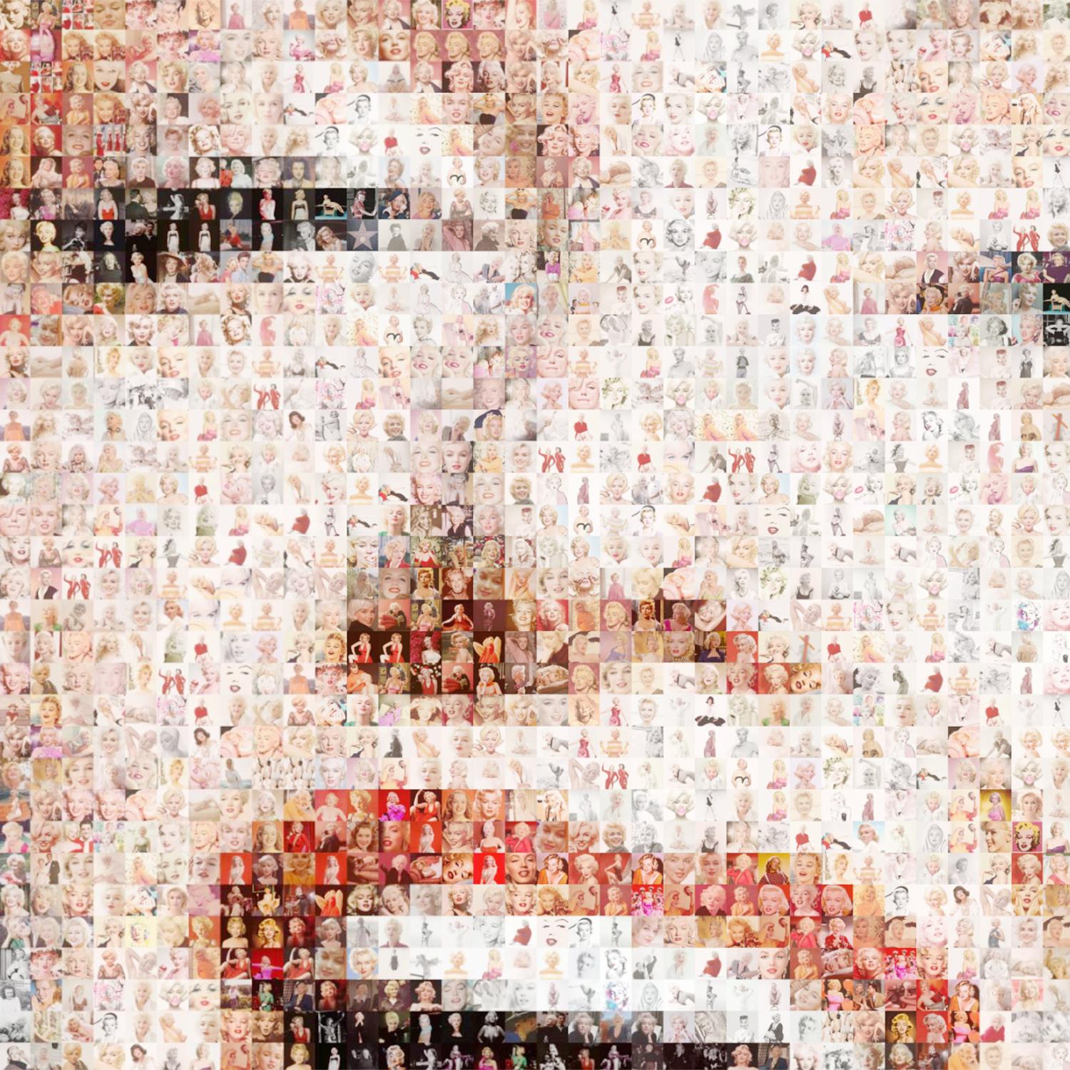 Français Photos de la mosaïque Marylin Monroe en vente