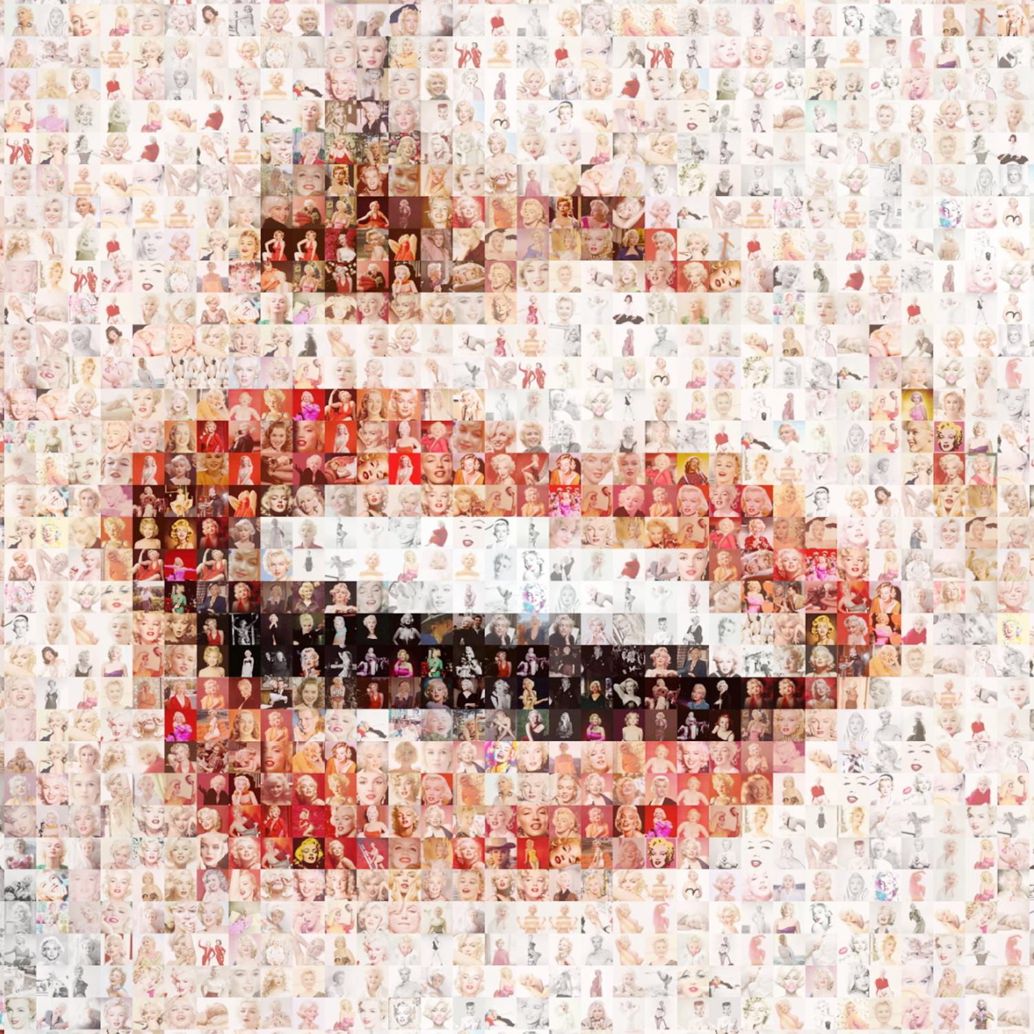 Marylin Monroe Mosaic Photos In New Condition For Sale In Paris, FR