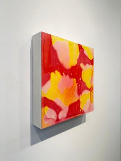 Vibrant, Abstract, Floral Painting 'Marmalade' by Marylyn Dintenfass