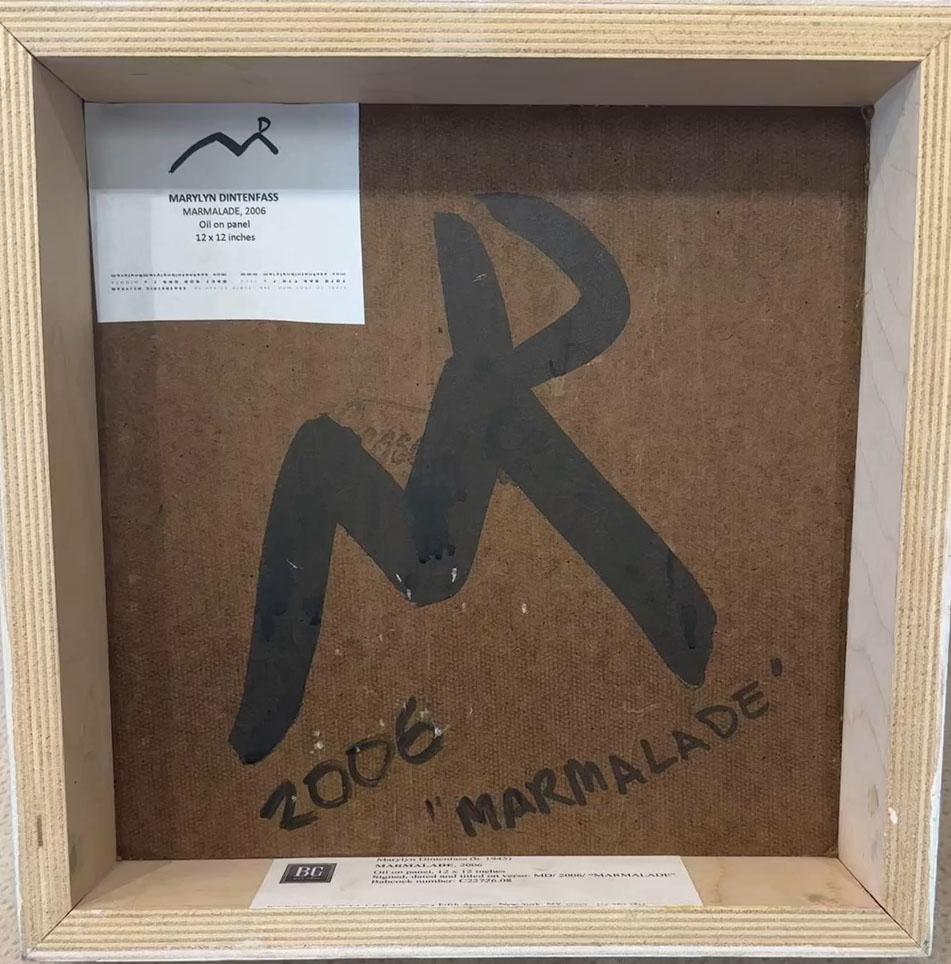 Leuchtend, abstraktes, geblümtes Gemälde „Marmalade“ von Marylyn Dintenfass im Angebot 8