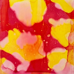 Peinture florale abstraite Marmalade de Marylyn Dintenfass