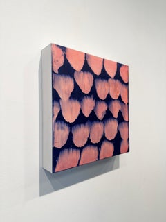 Pittura floreale astratta e vibrante "Poof" di Marylyn Dintenfass