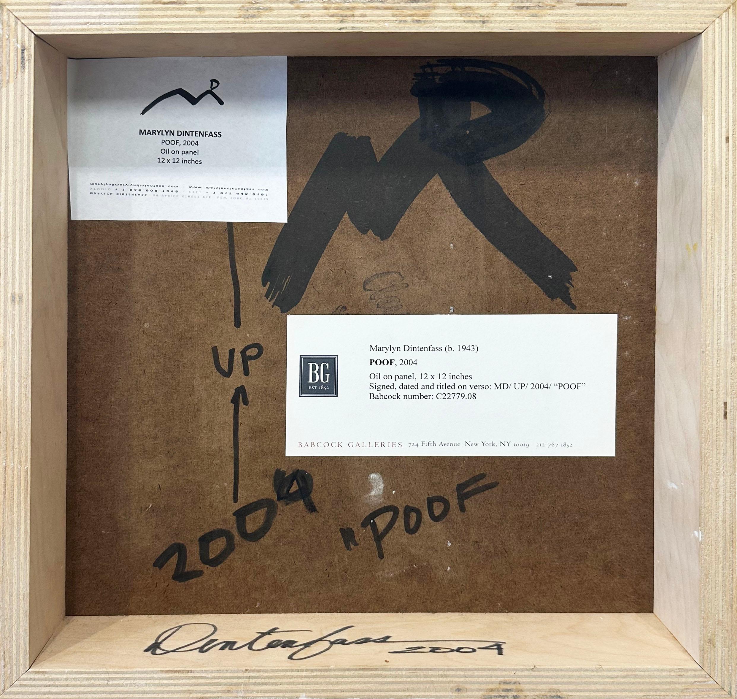 Leuchtend, abstraktes, geblümtes Gemälde „Poof“ von Marylyn Dintenfass im Angebot 6